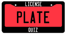 License plate quiz game logo